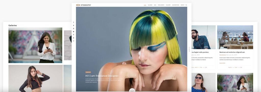Otography Free - Modern design and coding Free WordPress Photography Theme.