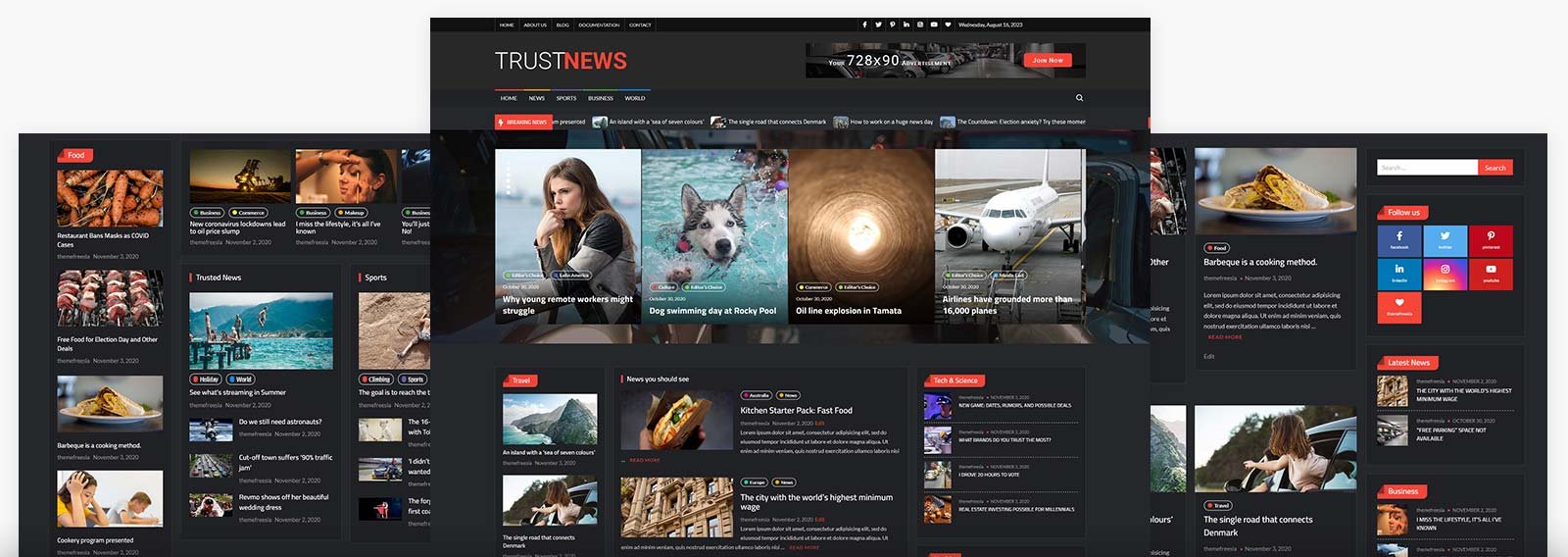 TrustNews Free - Most Popular Free News and Magazine WordPress Theme